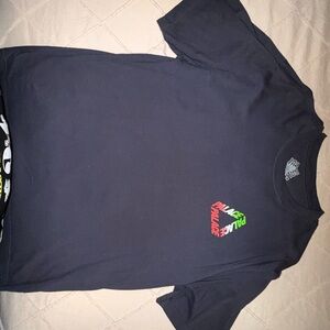 PALACE Navy Tee with Multicolor Logo